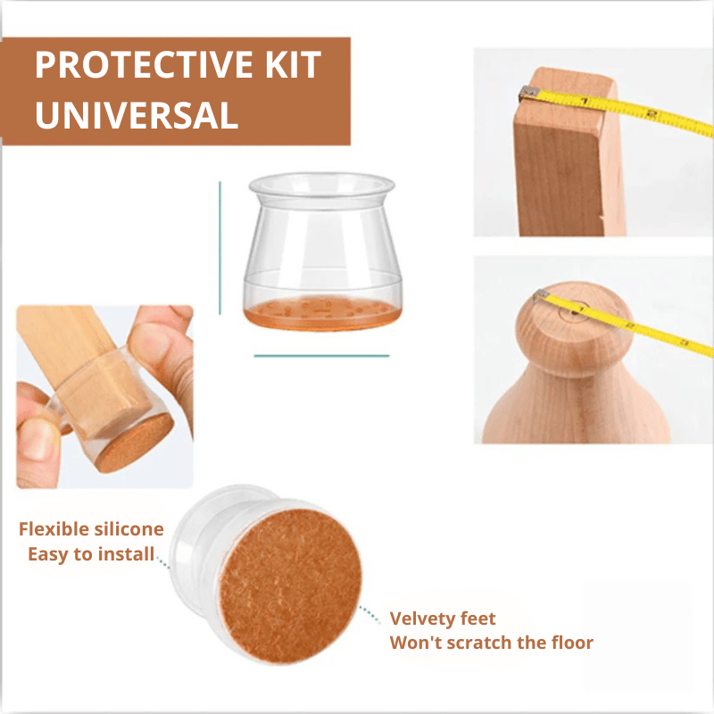 Silicone chair foot protector | 20-piece kit