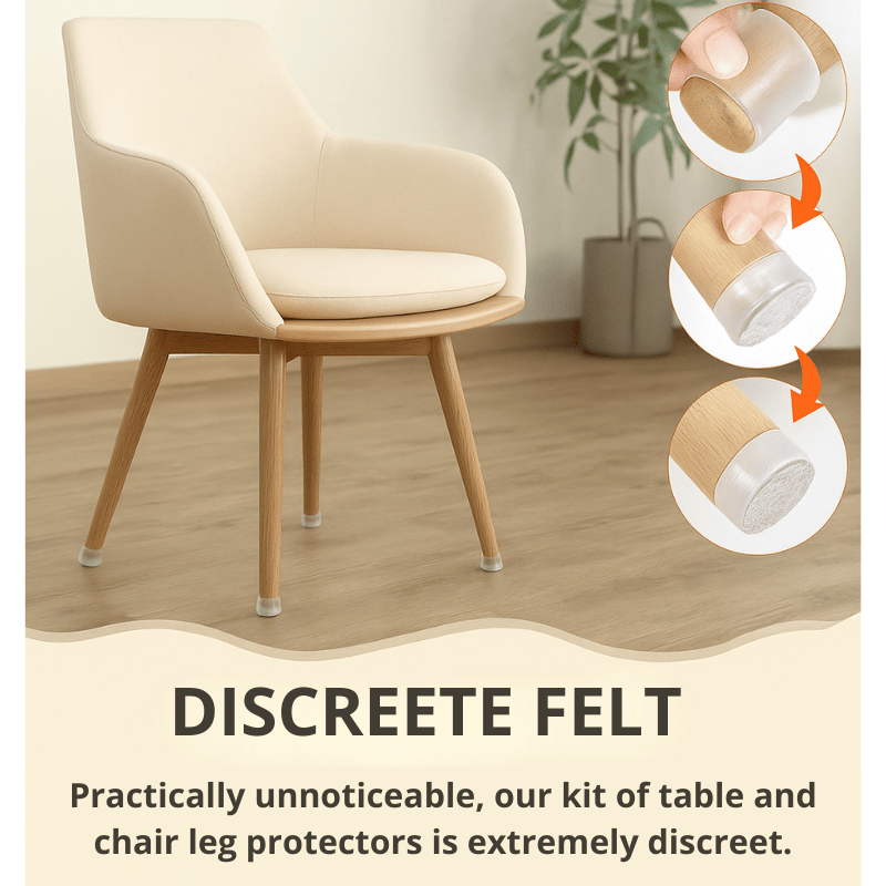 Silicone chair foot protector | 20-piece kit