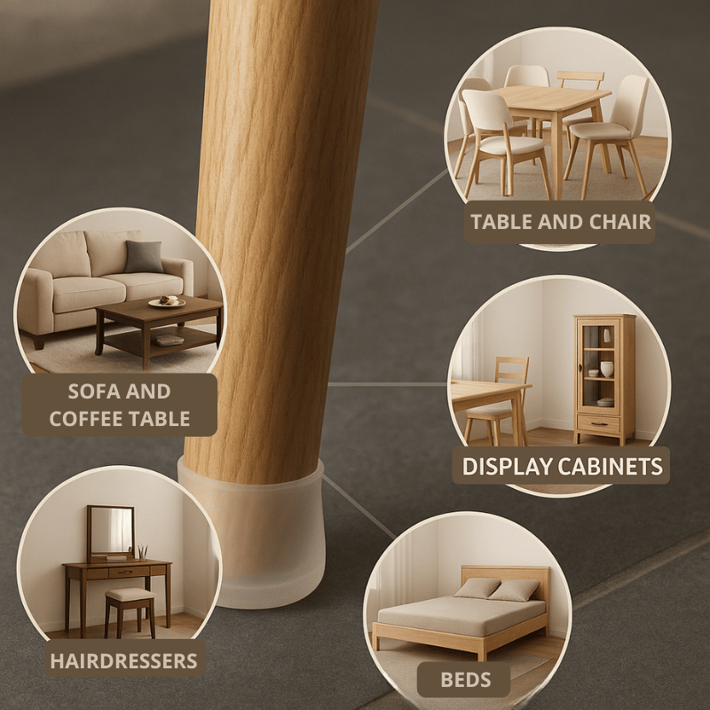 Silicone chair foot protector | 20-piece kit