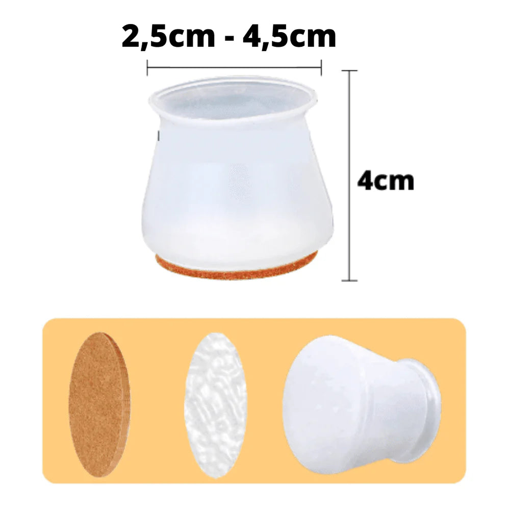 Silicone chair foot protector | 20-piece kit